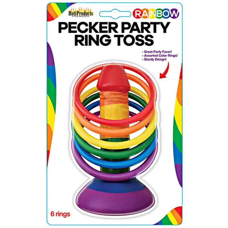 Pecker Party Ring Toss - Rainbow